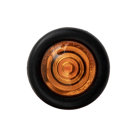 LIGHT .75IN RD MARKER 1LED AMBER W/
