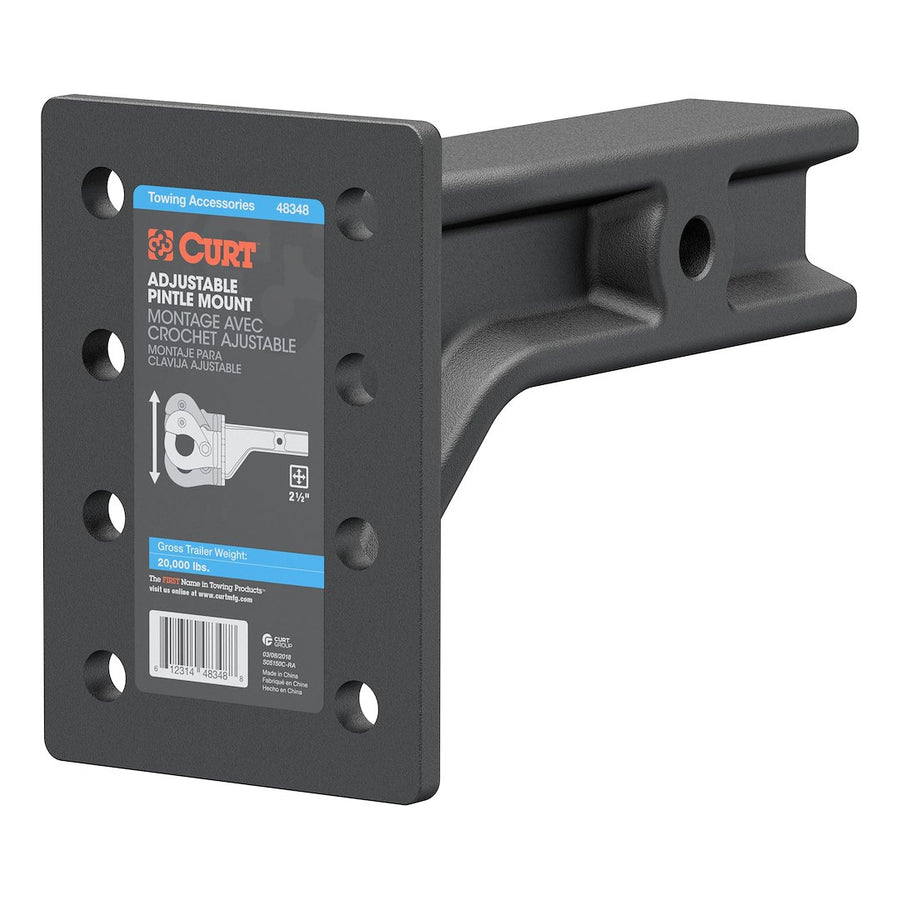 ADJUSTABLE PINTLE MOUNT (2-1/2'SHNK
