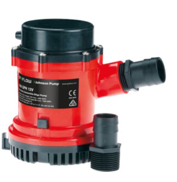 HD BILGE PMP 1600 GPH 12V NO SWIT
