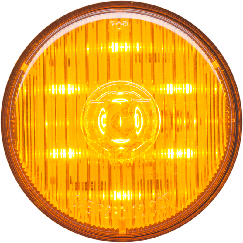 LED M/C;2.5';AMBER;PC;WEATHERTIGHT