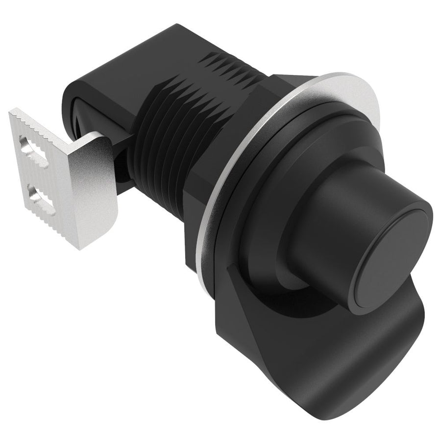 PUSH CLOSE LATCH PULL TAB BLACK