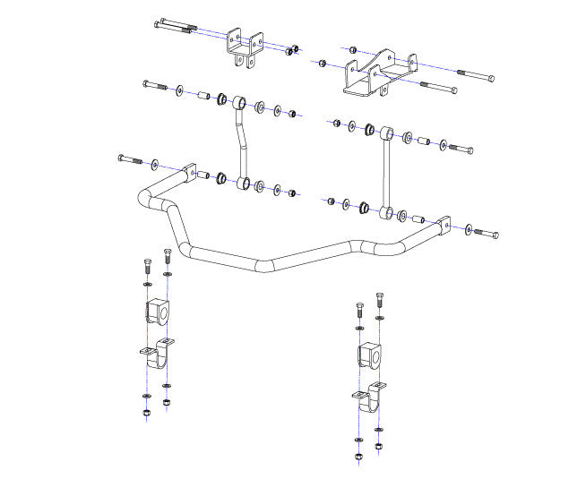 REAR SWAY BAR RAM 2019-2022