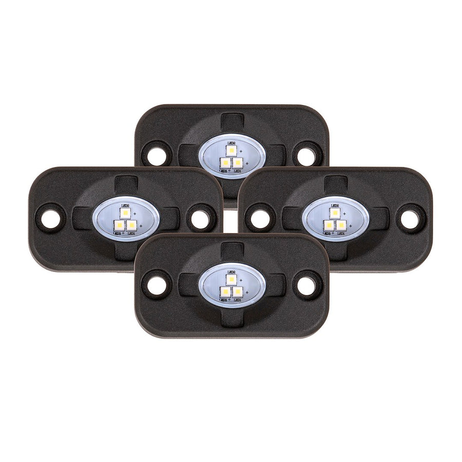 ROCK LIGHTS 3X5W FLOOD WHITE 4PC