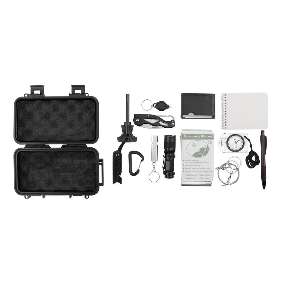 12-IN-1 OUTDOOR SURVIVAL KIT