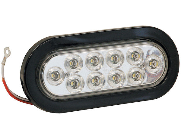 LIGHT 6.5IN OVAL BACK-UP 10 LED CLE