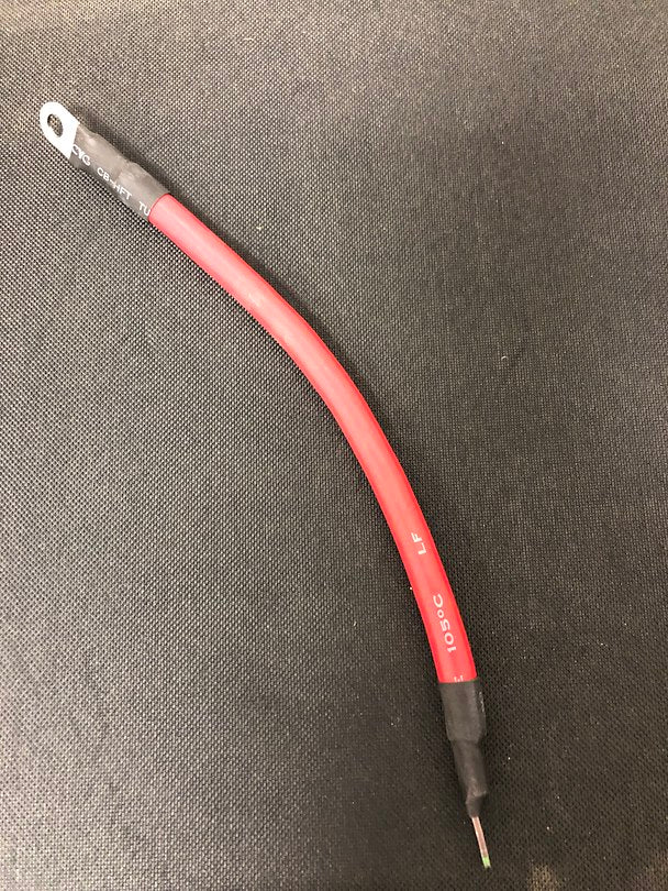 BATTERY CABLE  RED 8'
