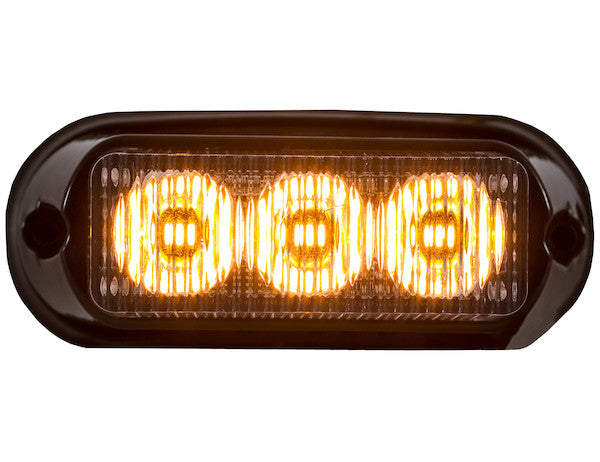 LIGHT STROBE 3-7/8IN 3 LED  AMBER
