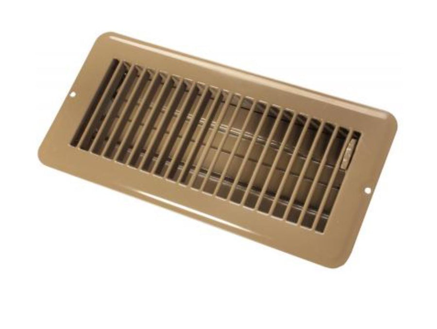 4 X 10 FLOOR REG.DMPR  MET BRN