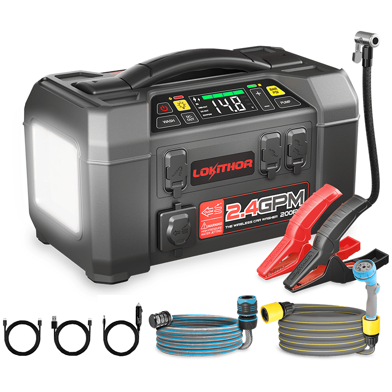 2500A JUMP STARTER + AIR & PUMP