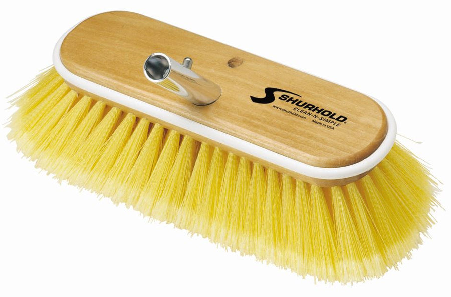 10' DECK BRUSH SOFT YELLOW POL