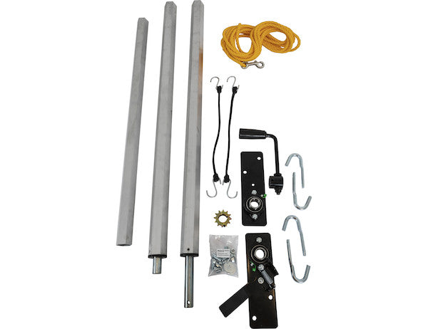 TARP ROLLER KIT DUMP 7FT X 20FT BLK