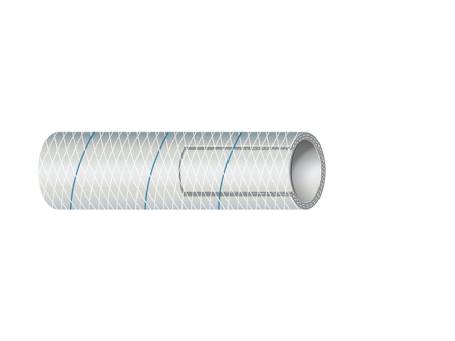 1/2' WHT. REINF PVC W/BLUE TRACER