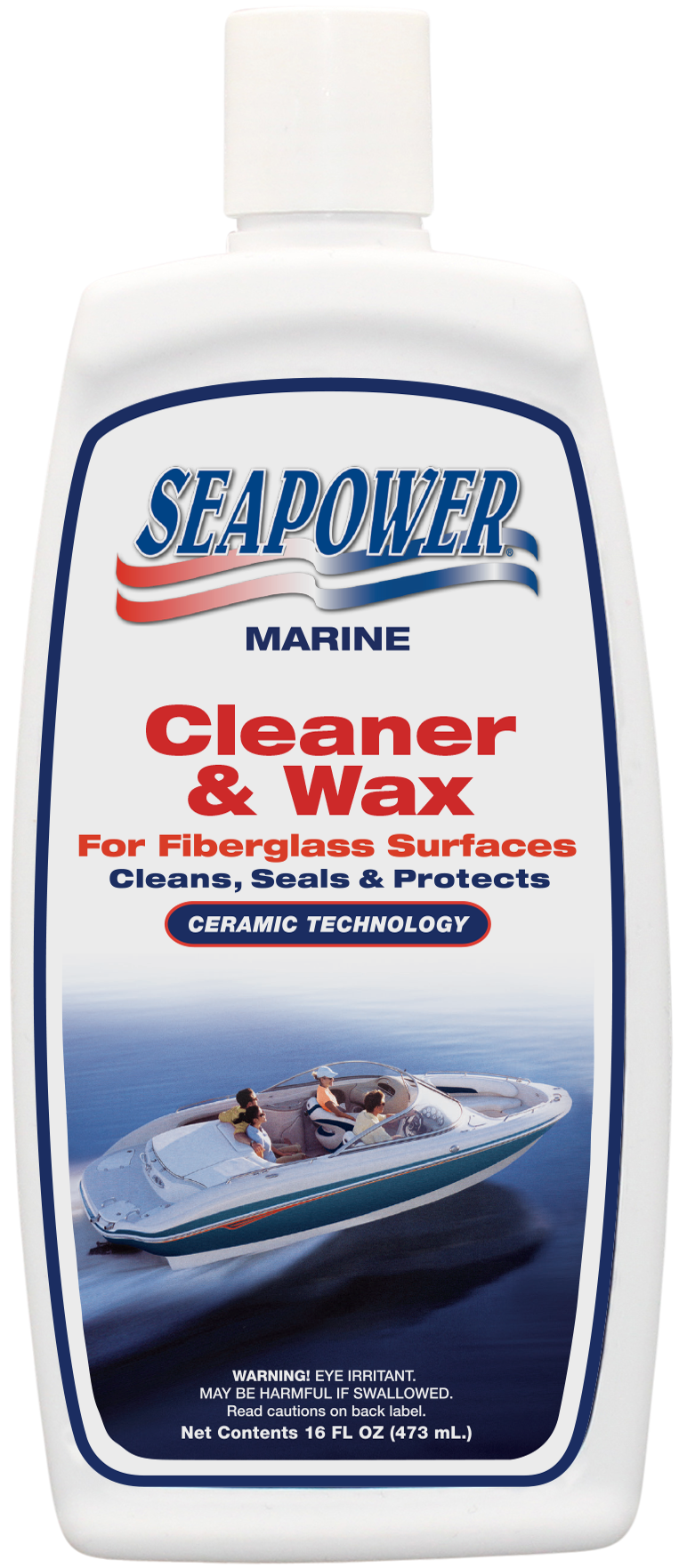 SEAPOWER CLEANER & WAX - 16 OZ (473