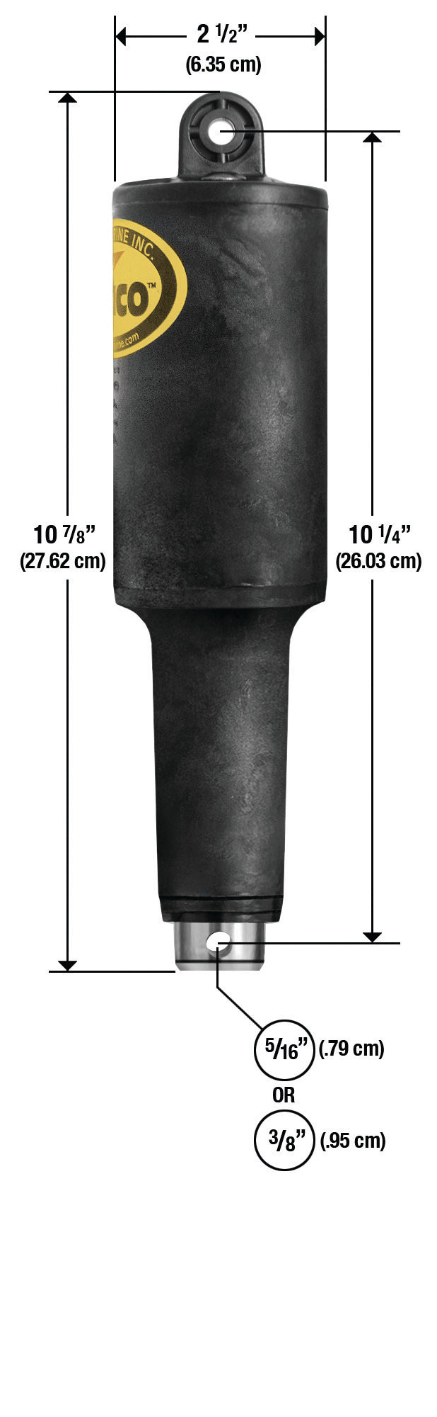 ACTUATOR2 1/4'STRKE 101XDS 12V 5/16