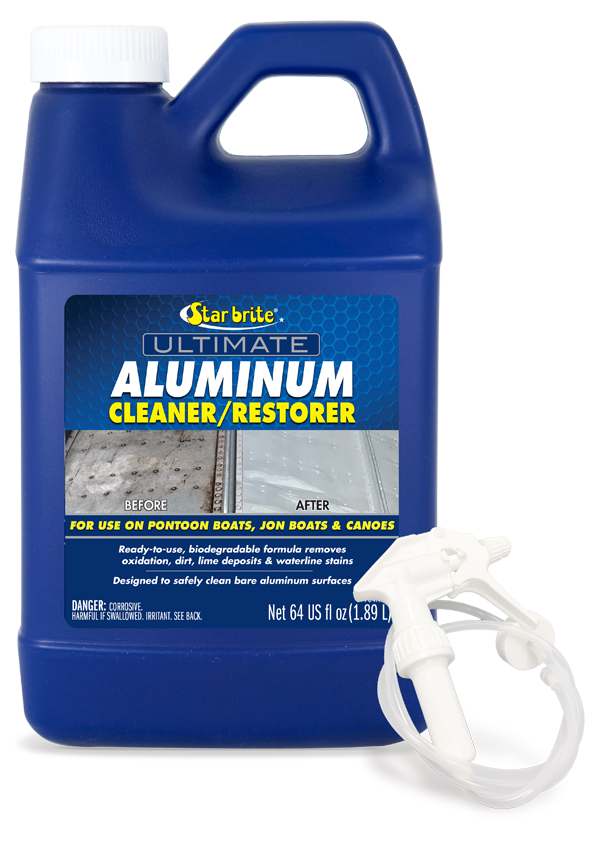 Star Brite 087764 Bilge Cleaner; Ultimate; Use To Clean And Restore Stained/ Dull Aluminum Pontoon Boats/ Jon Boats/ Canoes; 64 Ounce Jug