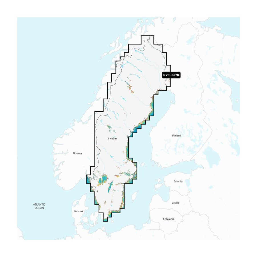 SWEDEN  LAKES & RIVERS GARMIN NAVIO