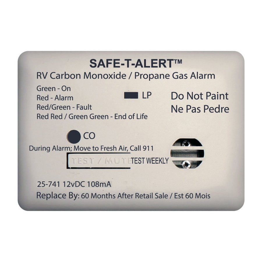 MINI LP/CO ALARM SURF WHT