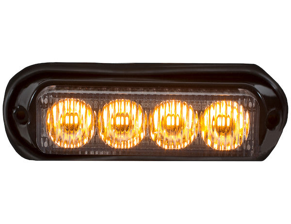 LIGHT STROBE 4-3/4IN 4 LED  AMBER