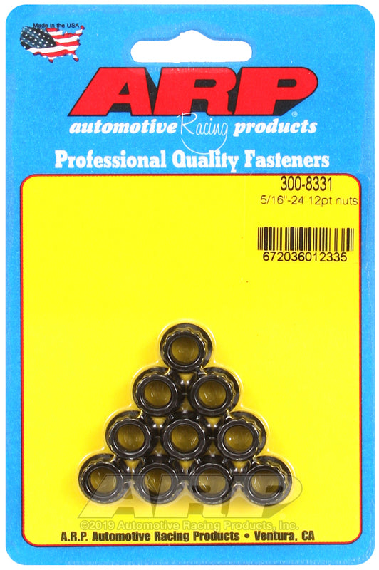 NUTS 5/16-24 12PT PK/10