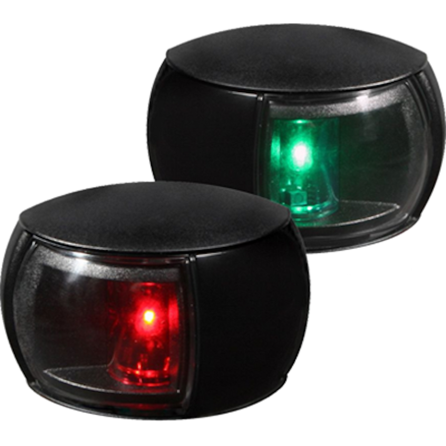 NAV LHT LED PAIR 2NM CLEAR LENS BK