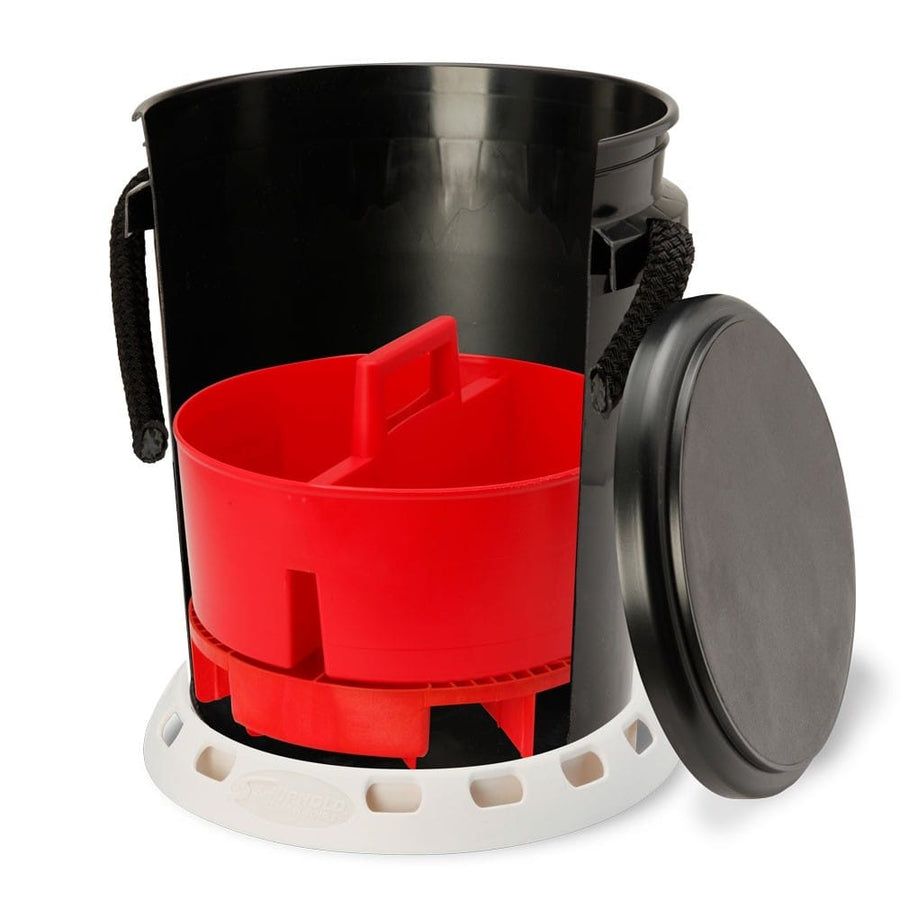 5 GALLON BLACK BUCKET KIT + BASE