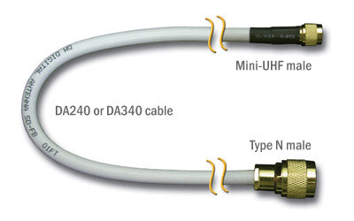 75' DA340 CBLE W/MIN UHF&TYP N MAL