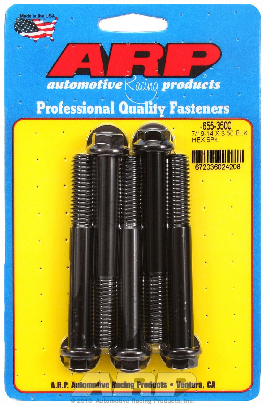 7/16'-14 X 3.500 HEX 1/2