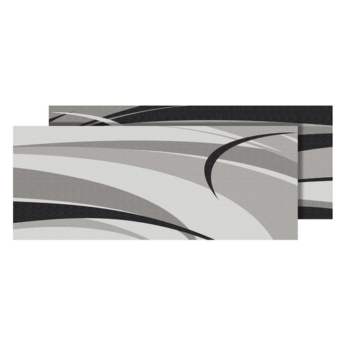 MAT GRAPHIC BLK/GREY 9X12