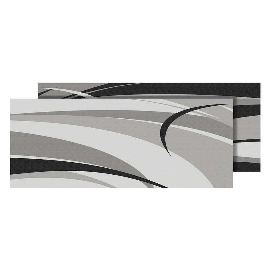 MAT GRAPHIC BLK/GREY 9X12