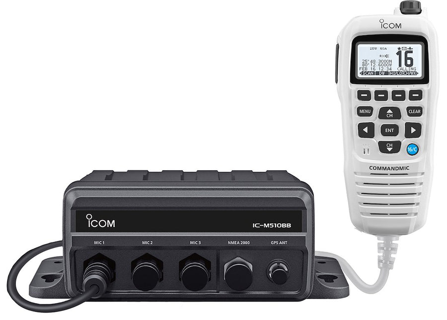 BLACK BOX VHF 3 REMOTE N2K W/ WHITE