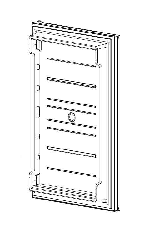 NR638534 DOOR ASSEMBLY BLACK N8