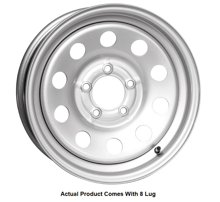 STEEL - 16X6 8X6.5 SILVER DUAL BOXE
