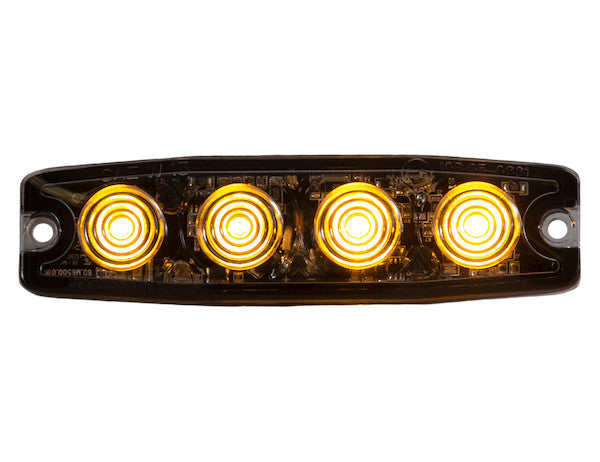 LIGHT STROBE 4-3/8IN 4-LED AMBER  1