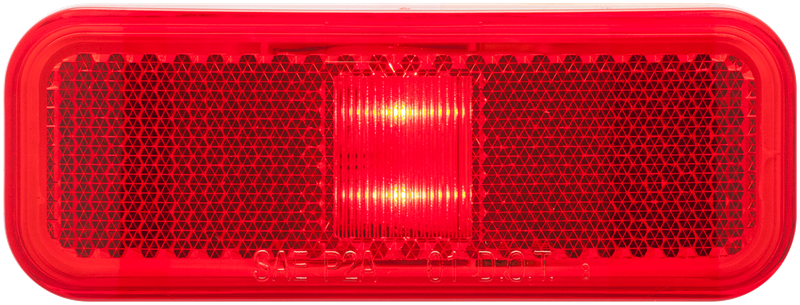 LED MARK;RECT;2 DIODE;2WIRE;RED;PLY