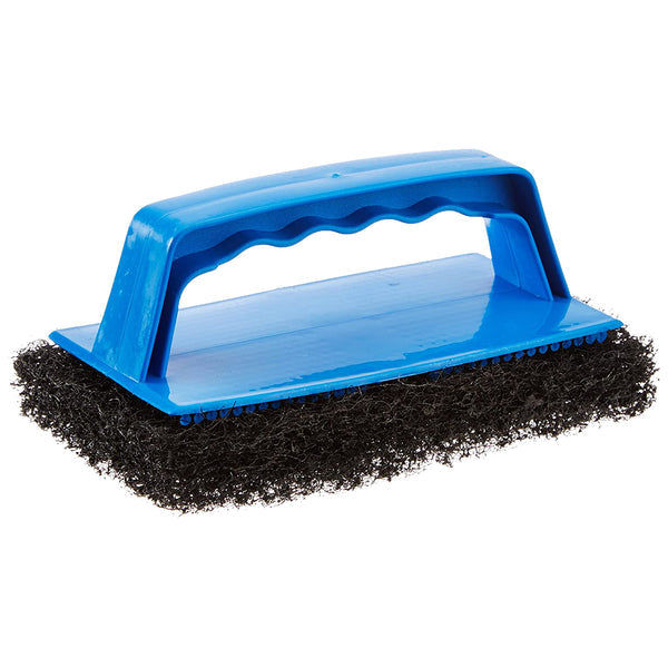 SCRUB PAD WITH HANDLE (COARSE) (BLA
