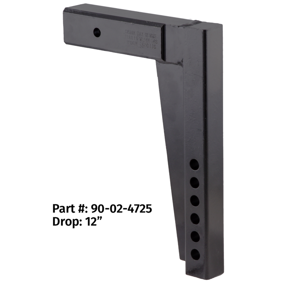 2.5' ADJUSTABLE SHANK12' DROP/15' R