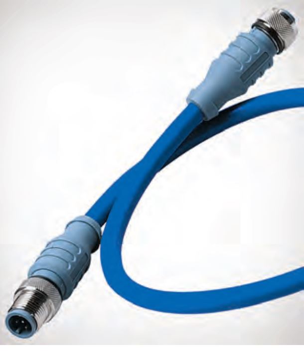 MID DOUBLE-ENDED CORDSET  4M  BLUE