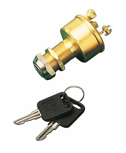 BRASS 3-POSITION KEY SWITCH