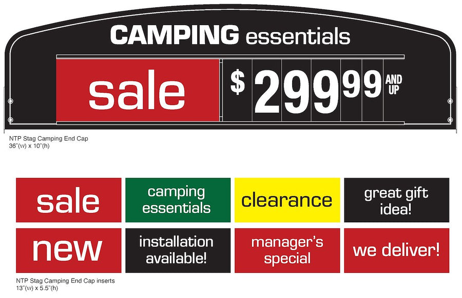 END CAP KIT LOW 3'W BLACK - RV