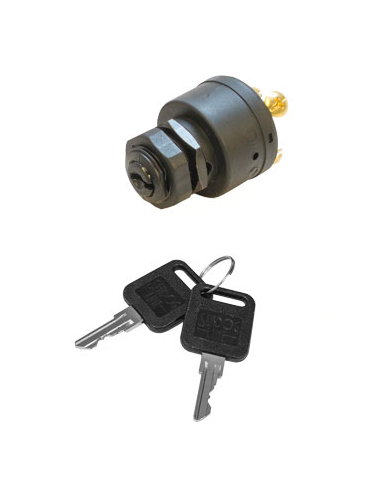 POLY 3-POS KEY SWITCH W/CHOKE