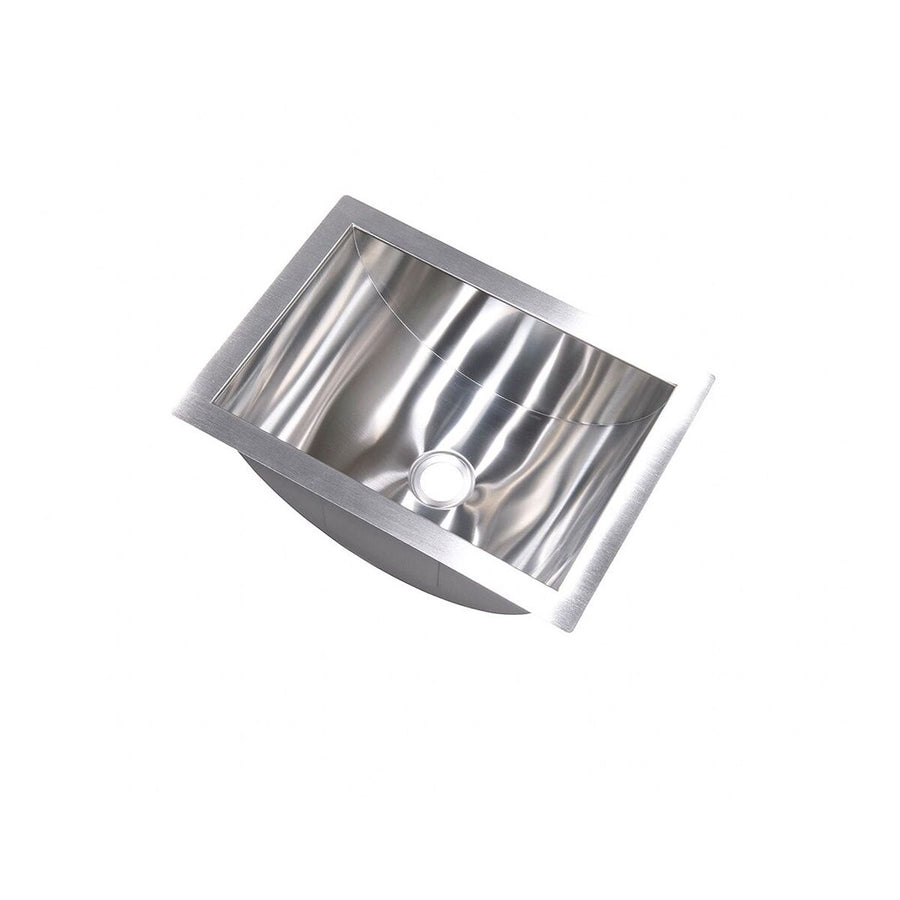 14X10X6 TROFF SINK; STAINLESS STEEL
