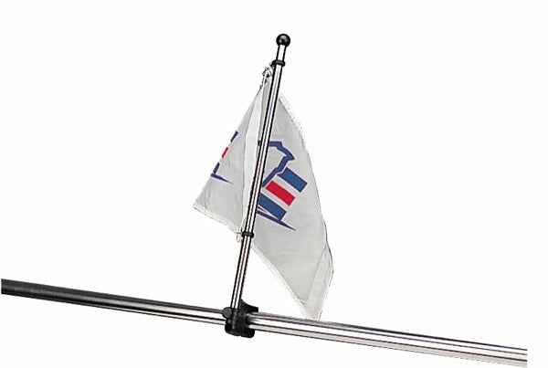 SS RAIL MOUNT FLAGPOLE  - 17'