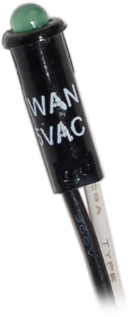 LED 120VAC GREEN 11/64IN