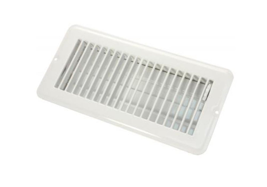 4 X 10 FLOOR REG.DMPR  MET WHT
