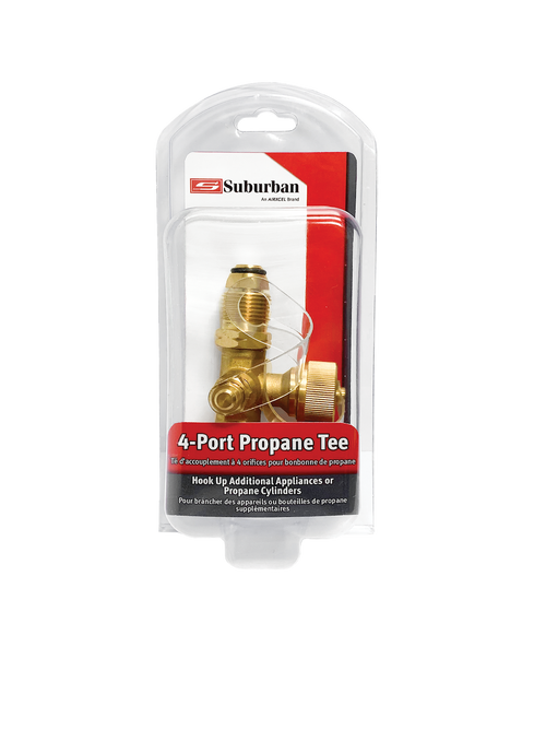 4-PORT PROPANE TEE-- INLET: FEMALE
