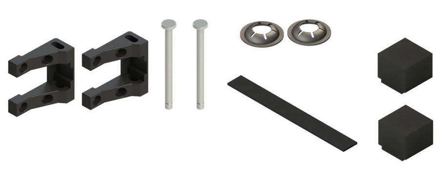 OUTER END BRACKET SLIMRACK BLACK