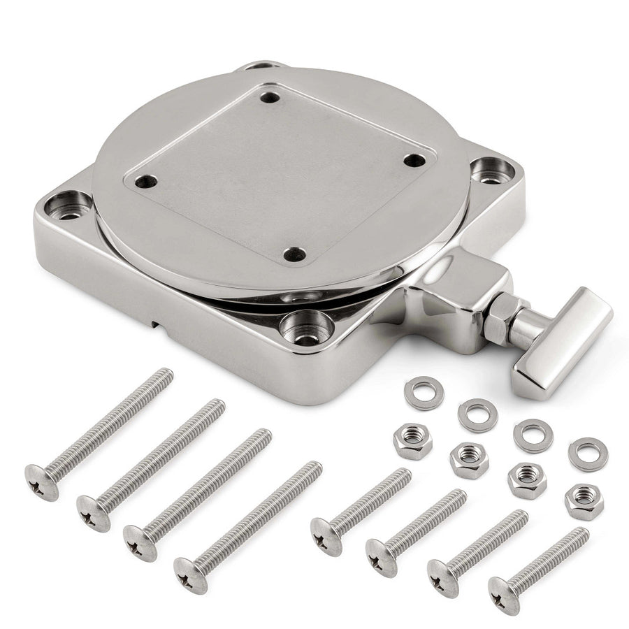 LW PROFILE STAINLESS STL SWIV BASE