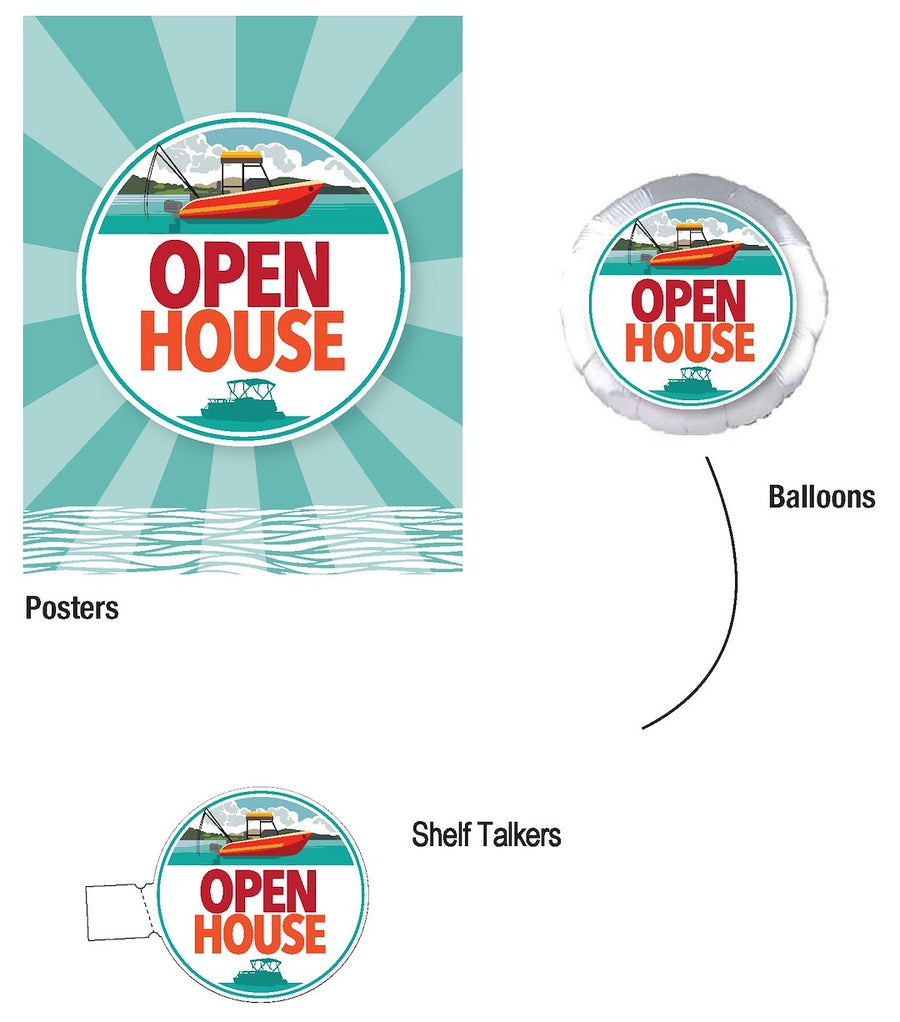 OPEN HOUSE SIGN KIT MARINE