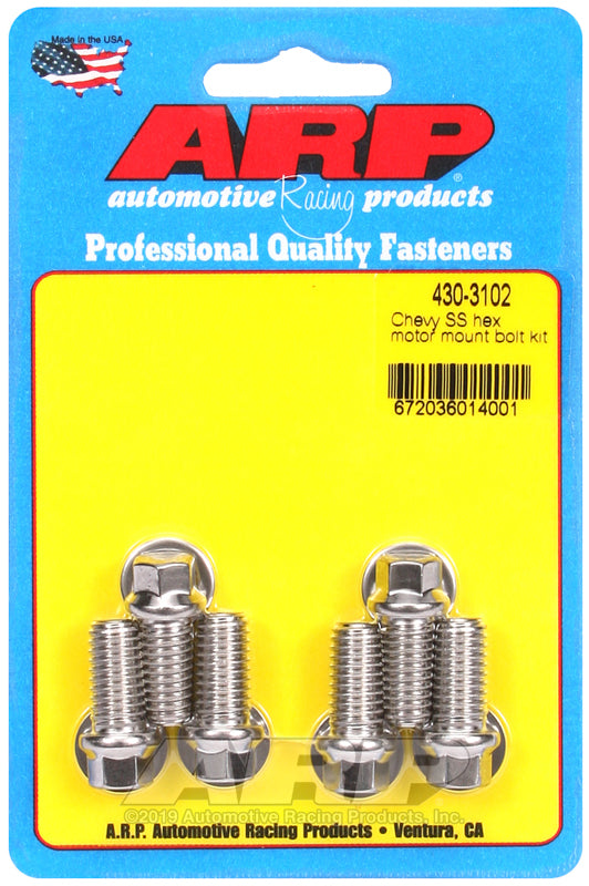STNLESS MTR MOUNT BOLT KT