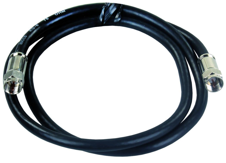 3' RG6 COAX W/COMPRN END